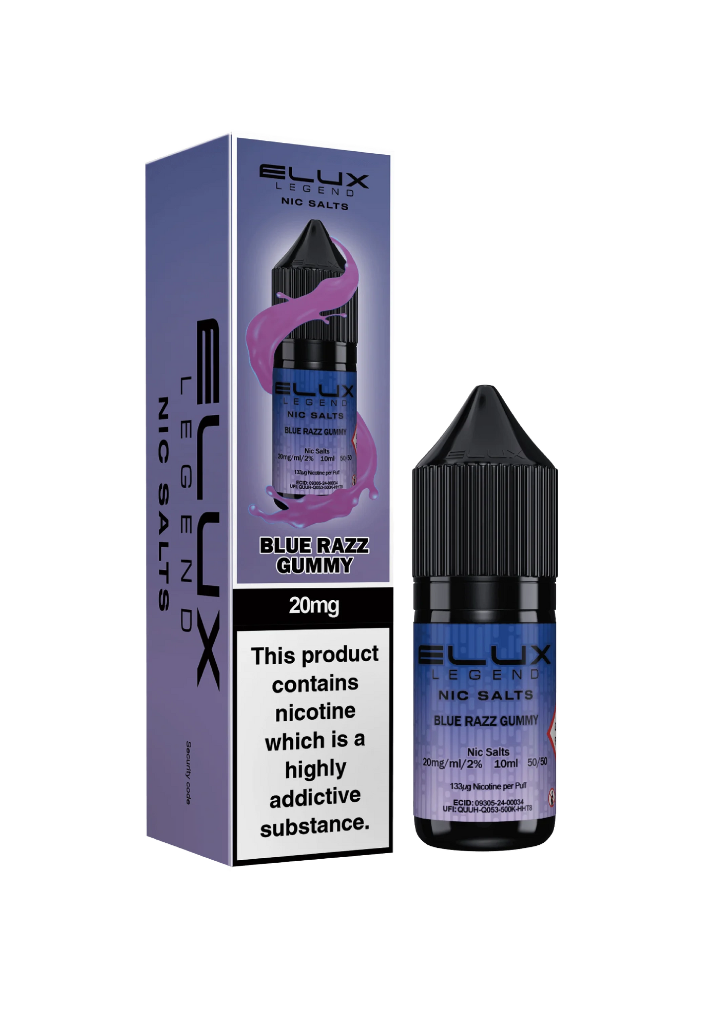 20mg Elux Legend 10ml Nic Salts 4 for £10